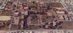 A 1974 aerial view of Hardin-Simmons University.